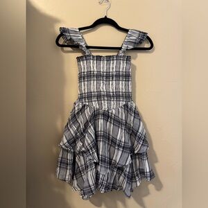 Aerie plaid Dress - Black and White